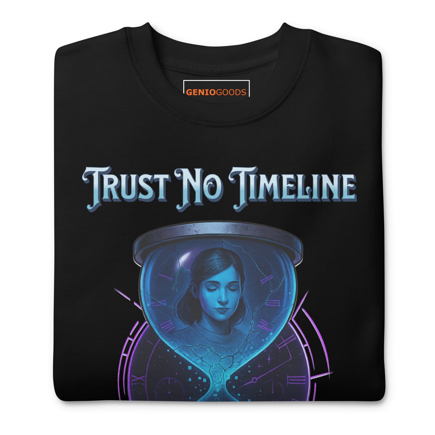 Black gamer sweatshirt inspired by Split Fiction – Dual Reality design | GenioGoods