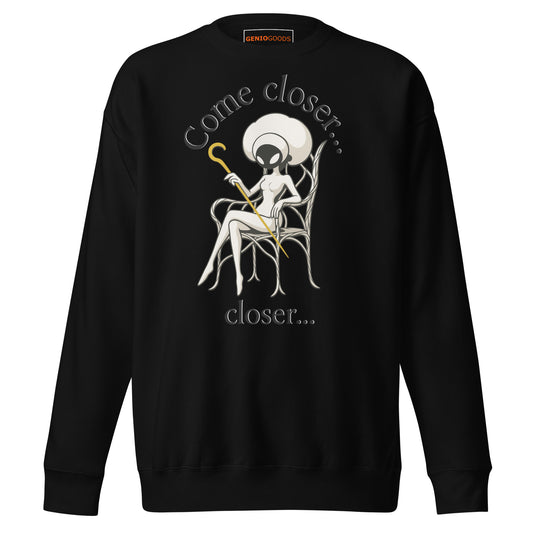Hollow knight midwife sweatshirt dark lore fan art – fan-made gamer merch by GenioGoods