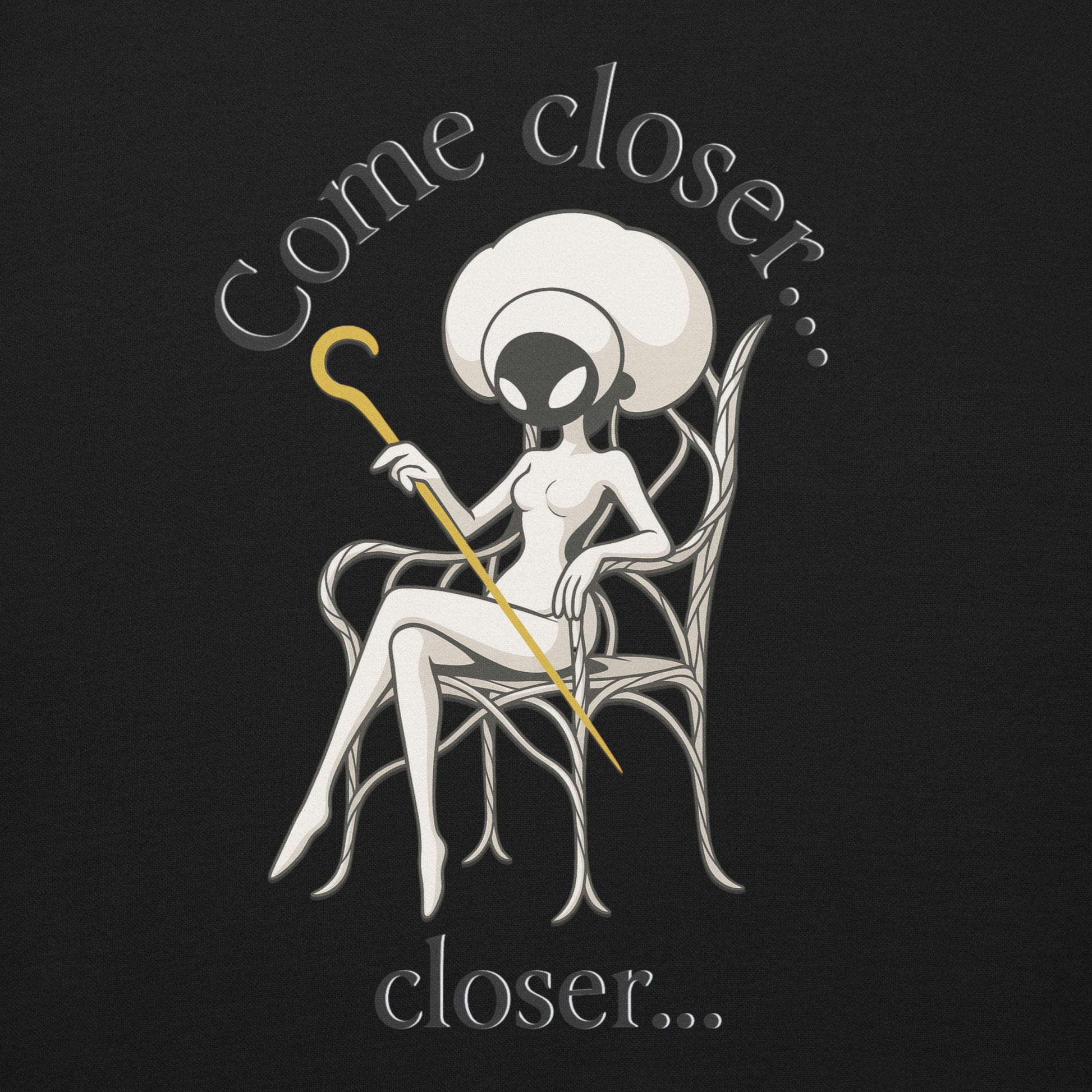 Hollow knight midwife sweatshirt dark lore fan art – fan-made gamer merch by GenioGoods