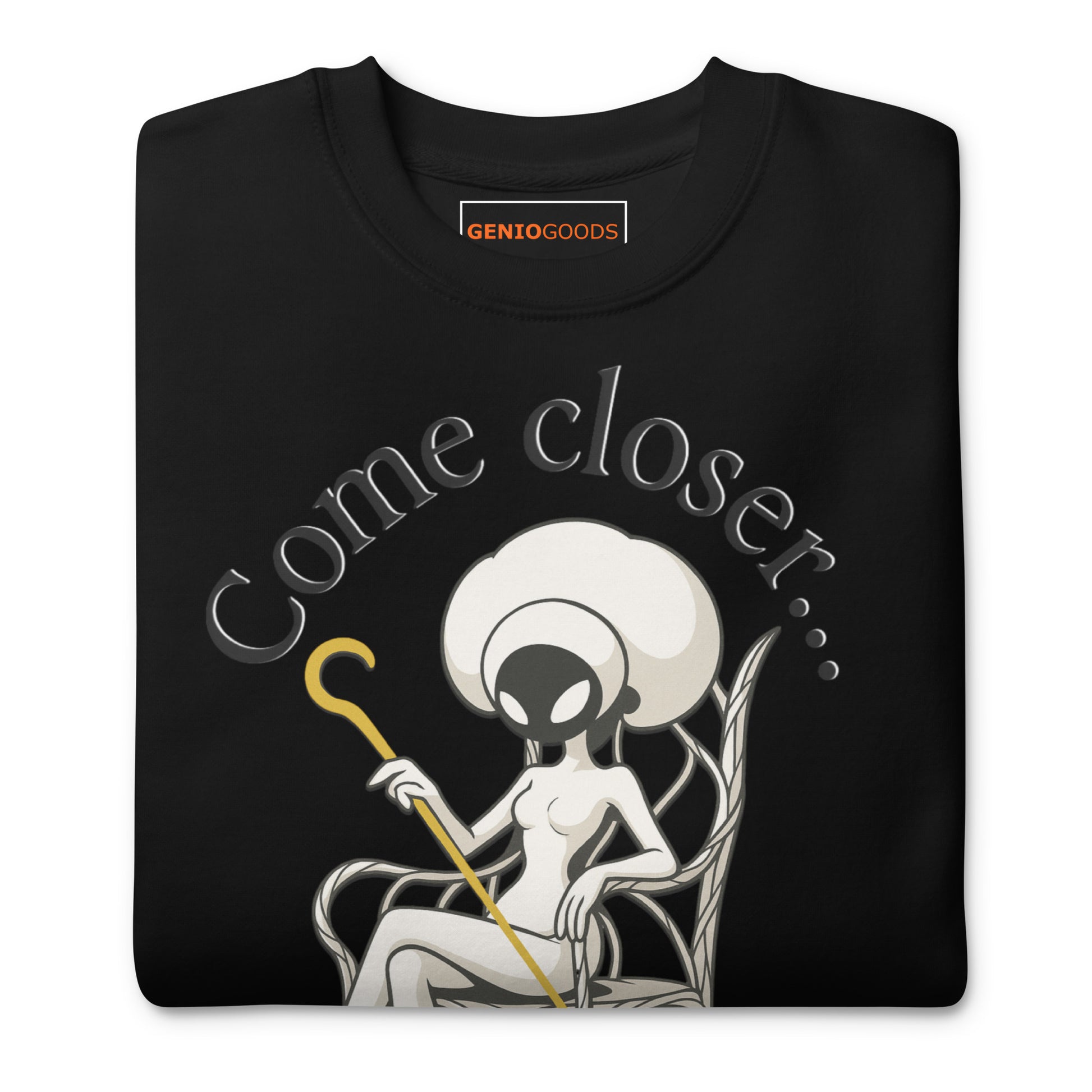 Hollow knight midwife sweatshirt dark lore fan art – fan-made gamer merch by GenioGoods