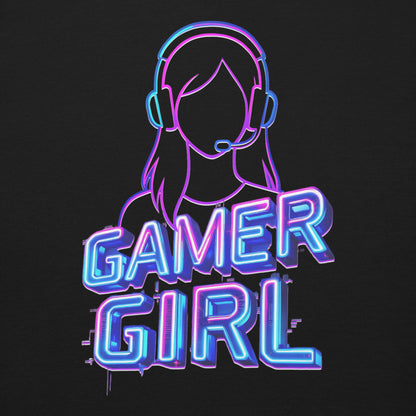 Gamer girl sweatshirt neon gaming aesthetic – original gamer merch by GenioGoods
