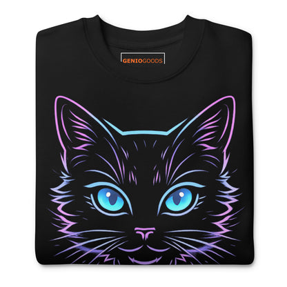 Cats and gaming sweatshirt neon gamer cat aesthetic – original gamer merch by GenioGoods