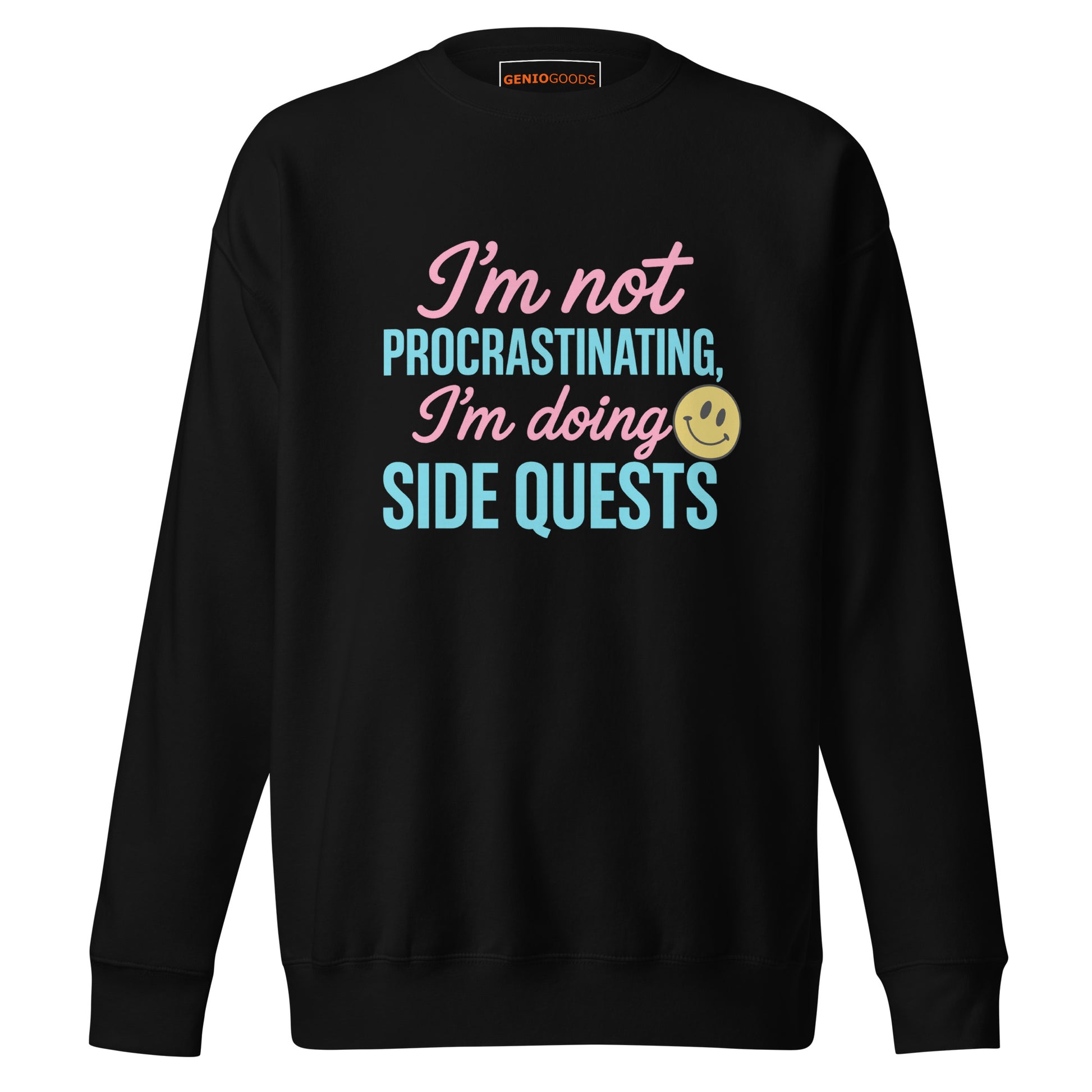 Side Quests Sweatshirt Funny Gamer Humor Cozy Fit – original gamer merch by GenioGoods