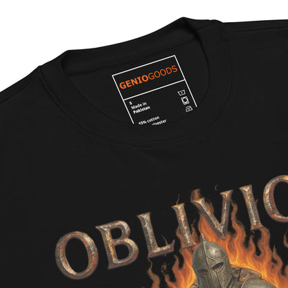 Oblivion Remastered Sweatshirt – Knight of the Gate Tribute – fan-made gamer merch by GenioGoods