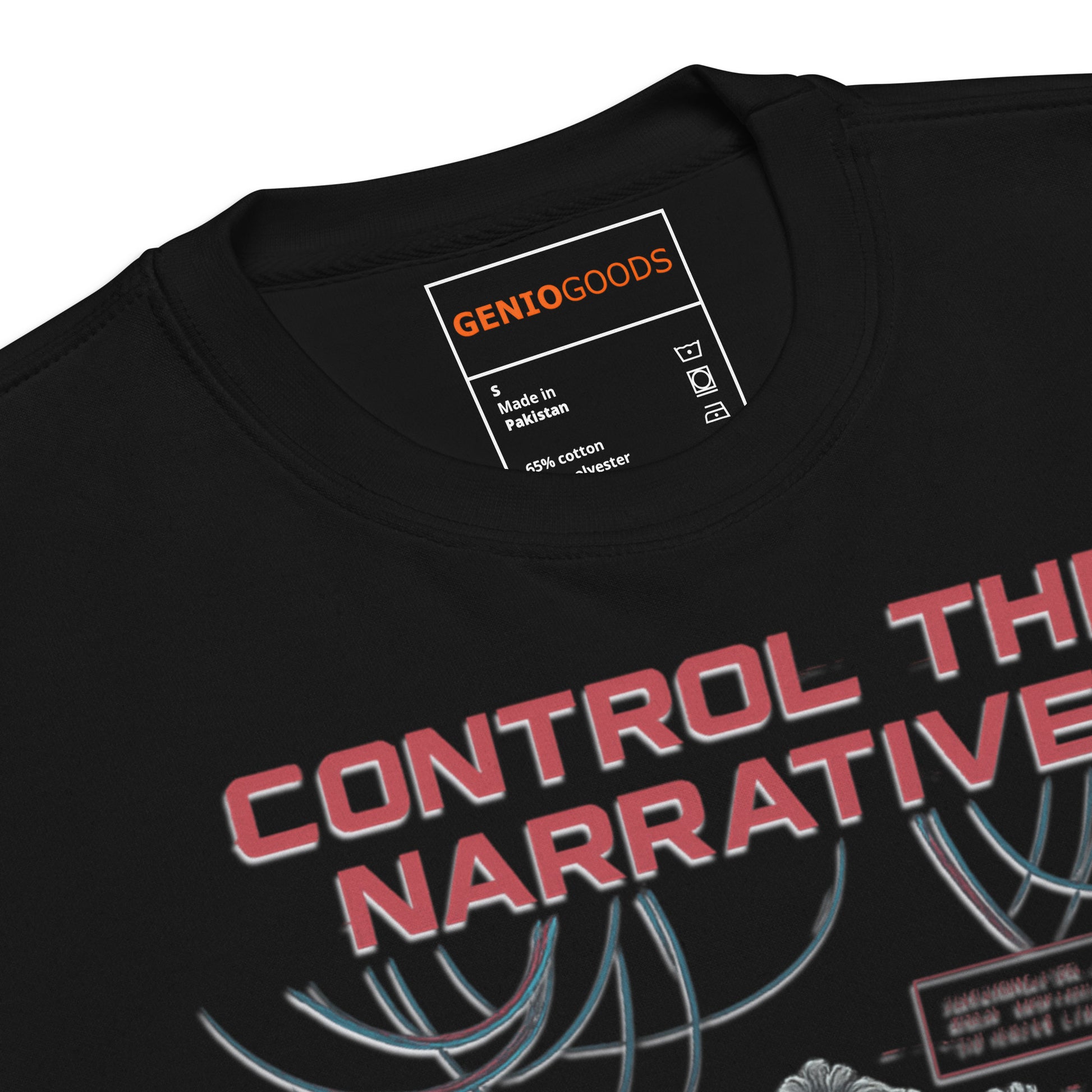 Split Fiction Control the Narrative Sweatshirt – Glitch Mind – fan-made gamer merch by GenioGoods