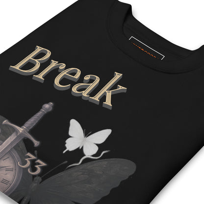 Break the Cycle Sweatshirt – Symbol of Rebirth | Clair Obscur 33 – fan-made gamer merch by GenioGoods