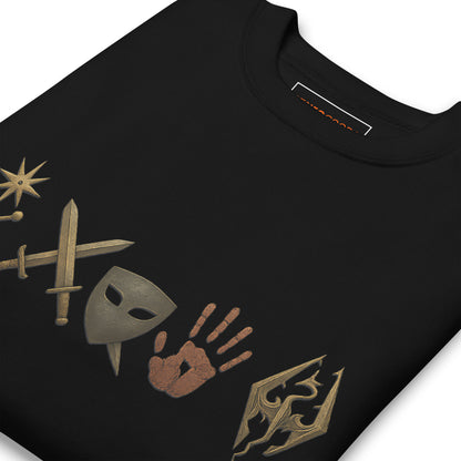 Elder Scrolls Guild Symbols Sweatshirt – Legacy Edition – fan-made gamer merch by GenioGoods