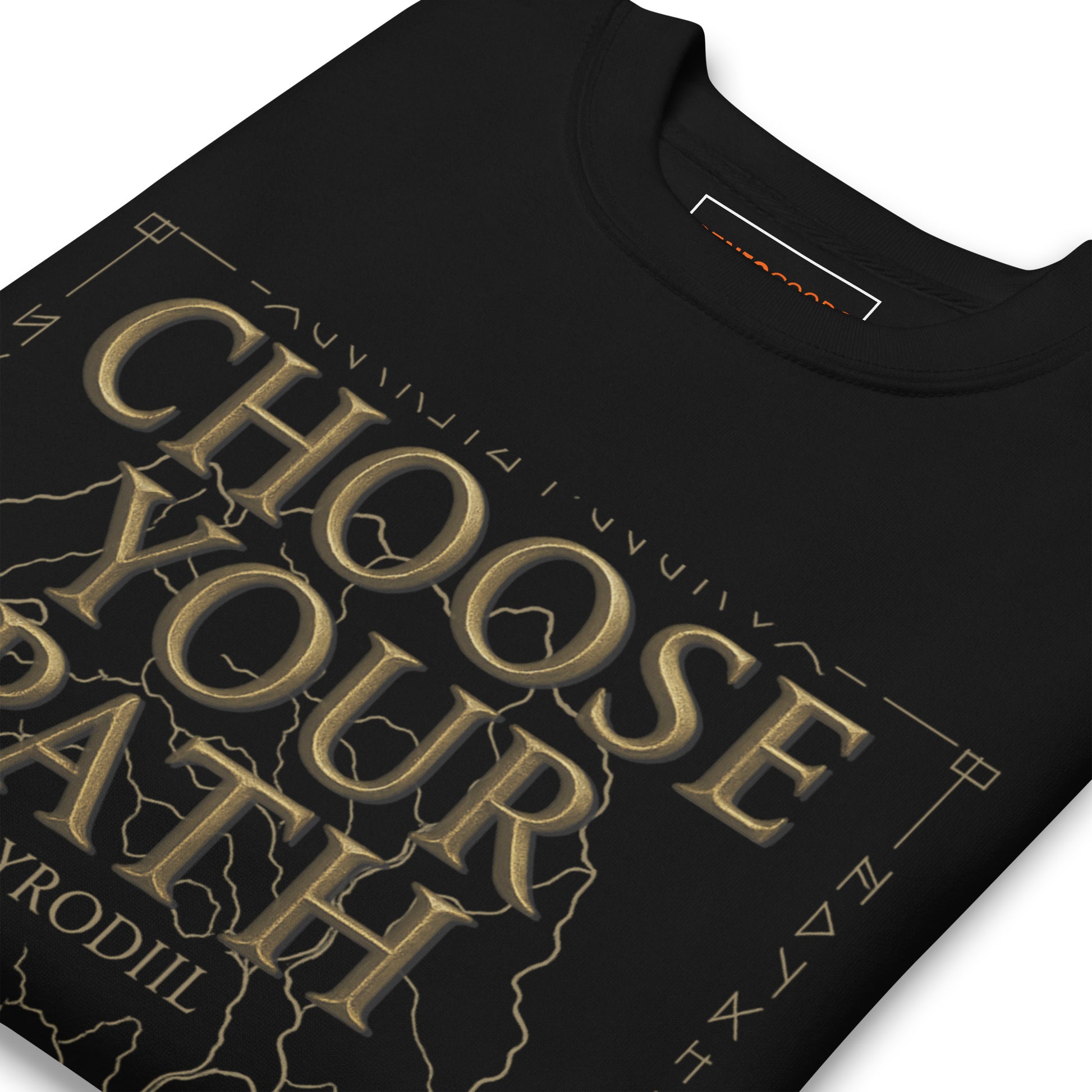 Oblivion Choose Your Path Sweatshirt – Cyrodiil Map Edition – fan-made gamer merch by GenioGoods