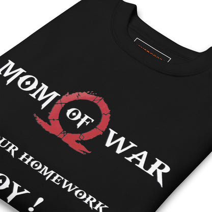 Mom of War Sweatshirt – Funny Gamer Gift for Moms – fan-made gamer merch by GenioGoods