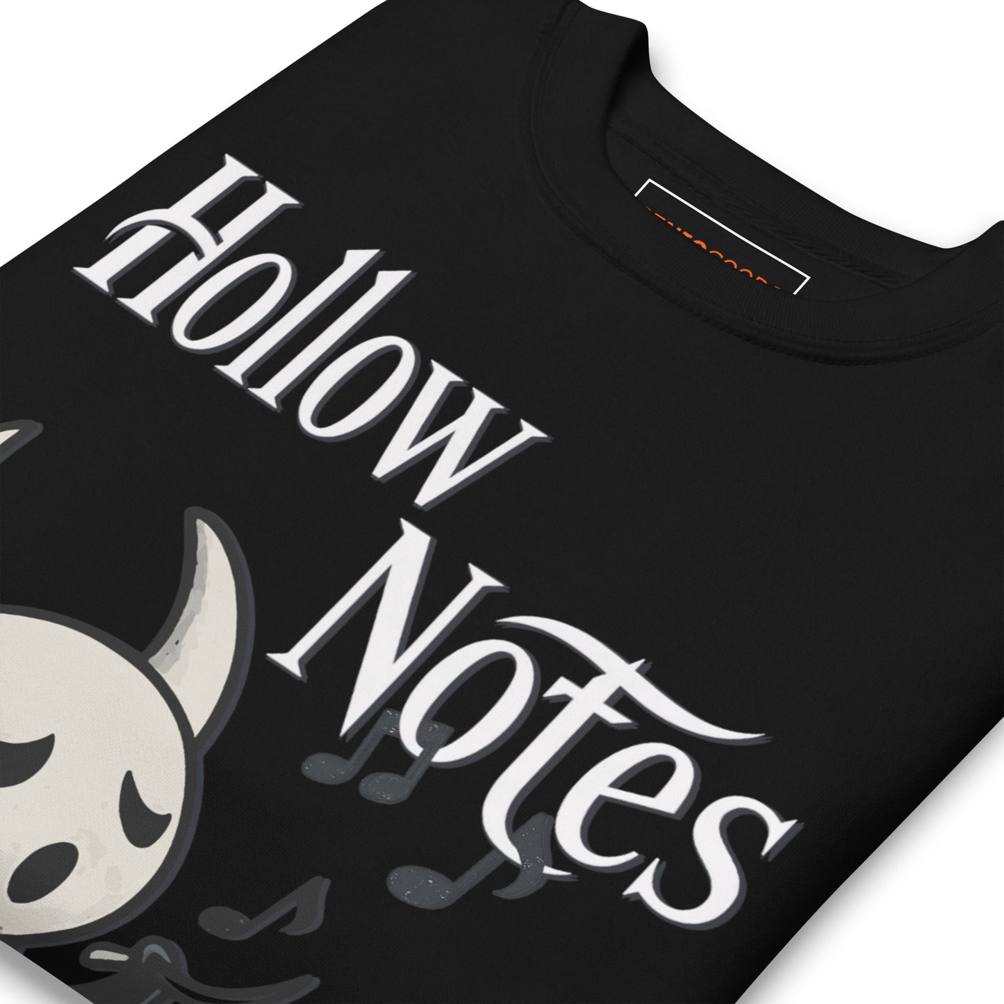 Hollow notes sweatshirt cute minimalist musical fan art – fan-made gamer merch by GenioGoods