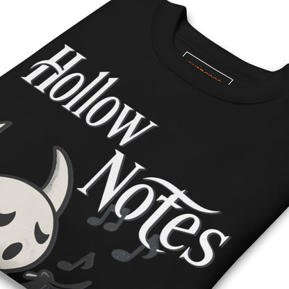 Hollow notes sweatshirt cute minimalist musical fan art – fan-made gamer merch by GenioGoods