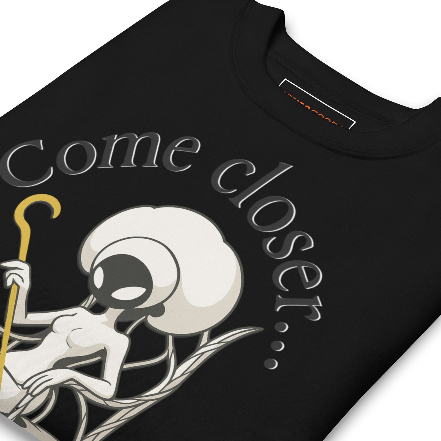 Hollow knight midwife sweatshirt dark lore fan art – fan-made gamer merch by GenioGoods