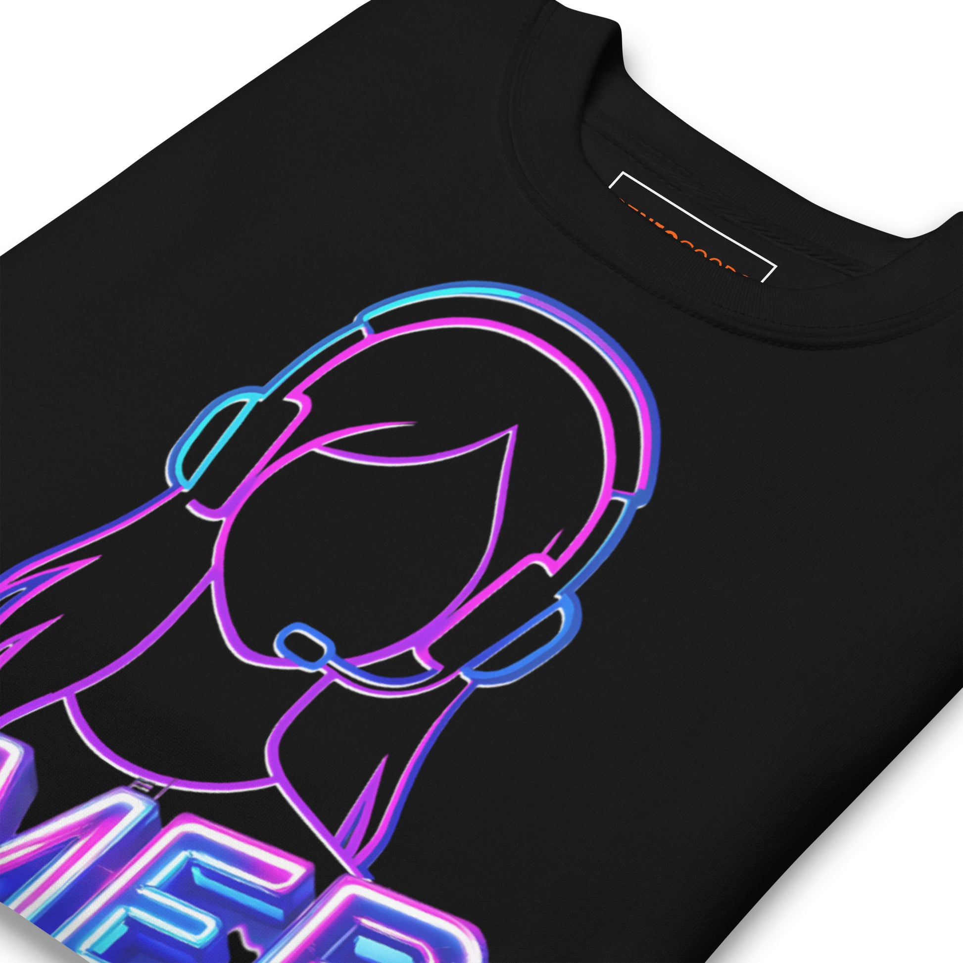 Gamer girl sweatshirt neon gaming aesthetic – original gamer merch by GenioGoods