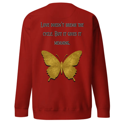 Clair Obscur Sweatshirt – Love Gives the Cycle Meaning – fan-made gamer merch by GenioGoods