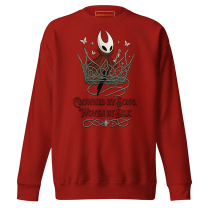Crowned by Song Sweatshirt – Silksong Hornet Fan Tribute – fan-made gamer merch by GenioGoods
