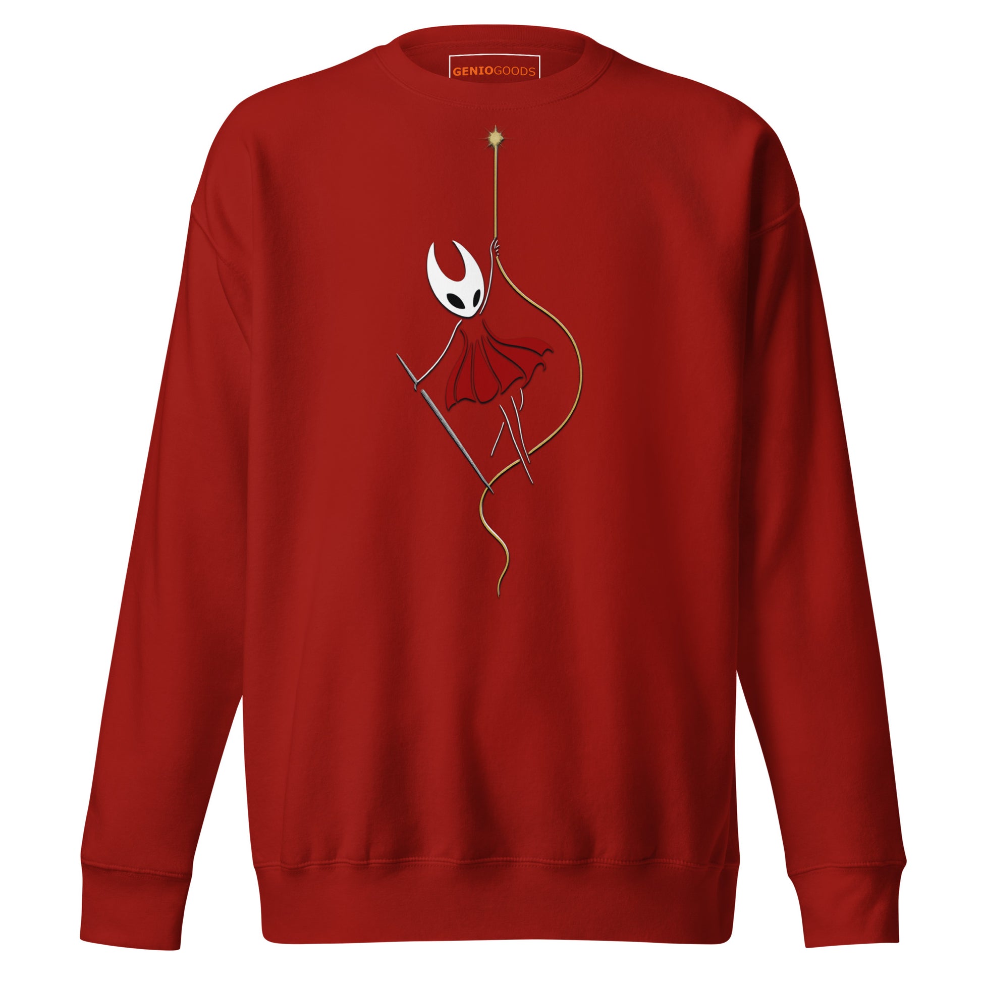 Silksong Ascension Sweatshirt – Rise in Light | Hornet Art – fan-made gamer merch by GenioGoods