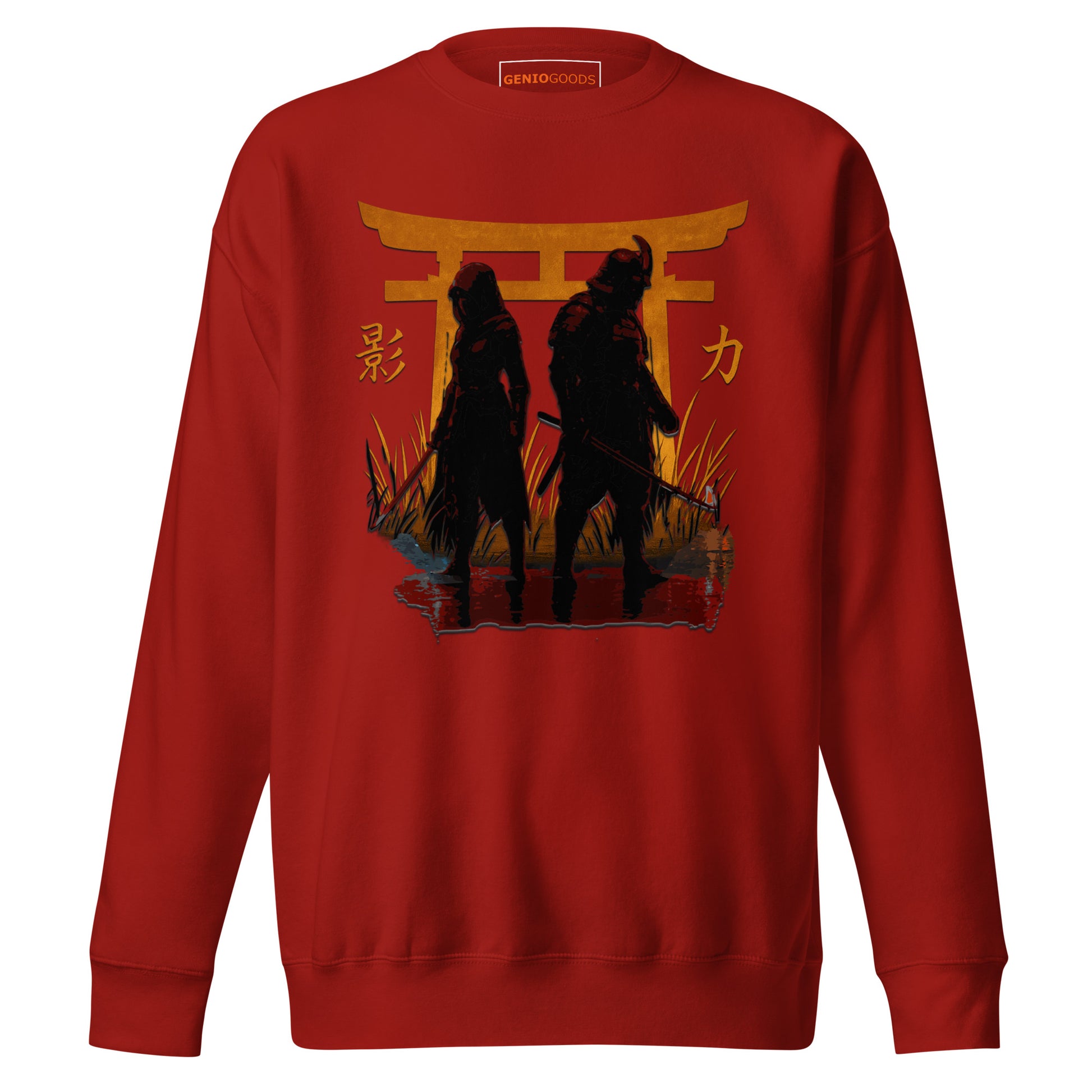 Shadow Balance Sweatshirt – Samurai x Assassin | AC Shadows – fan-made gamer merch by GenioGoods