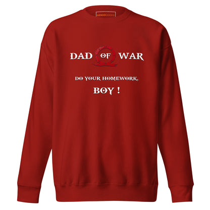 Dad of War Sweatshirt – Funny Gamer Father Tribute – fan-made gamer merch by GenioGoods
