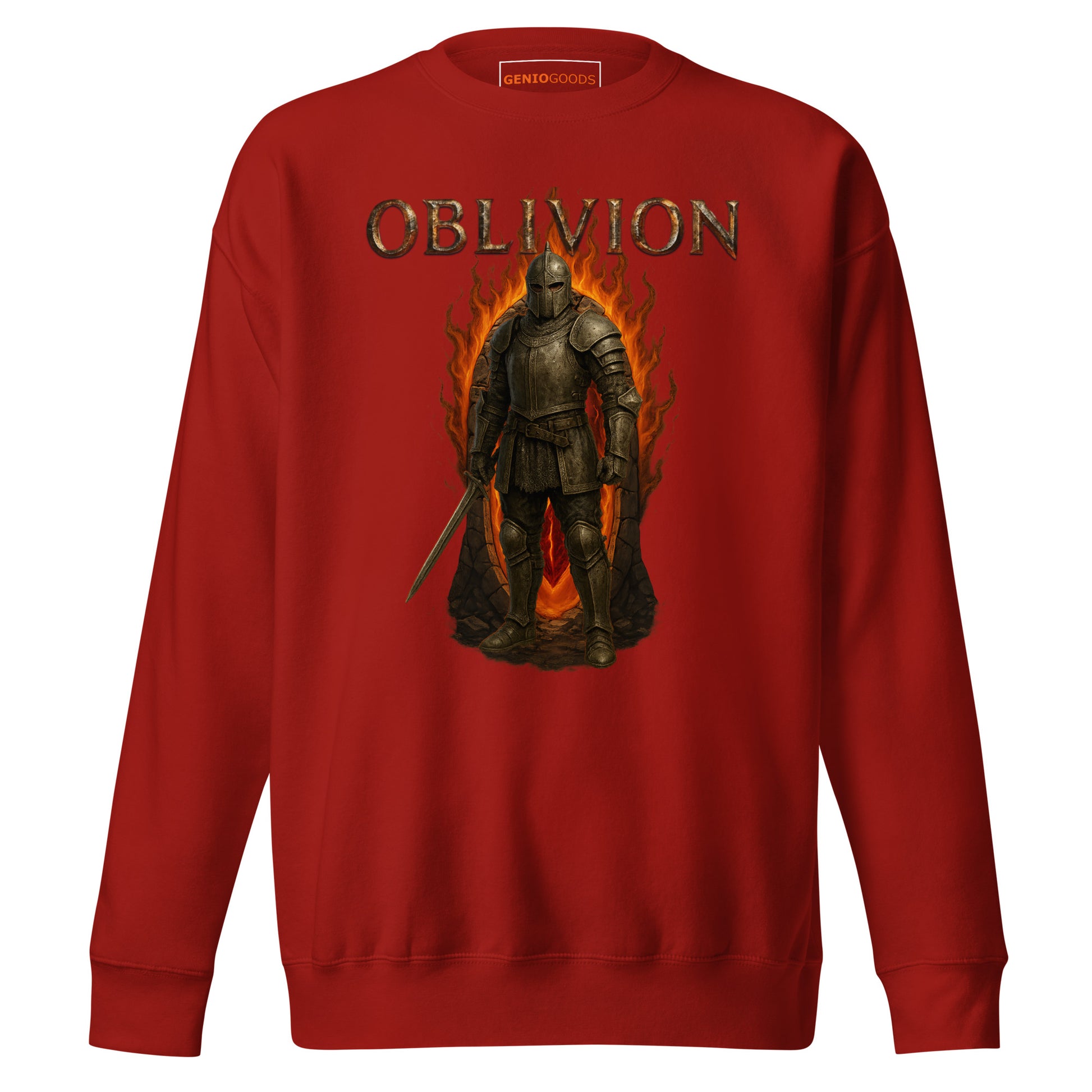 Oblivion Remastered Sweatshirt – Knight of the Gate Tribute – fan-made gamer merch by GenioGoods