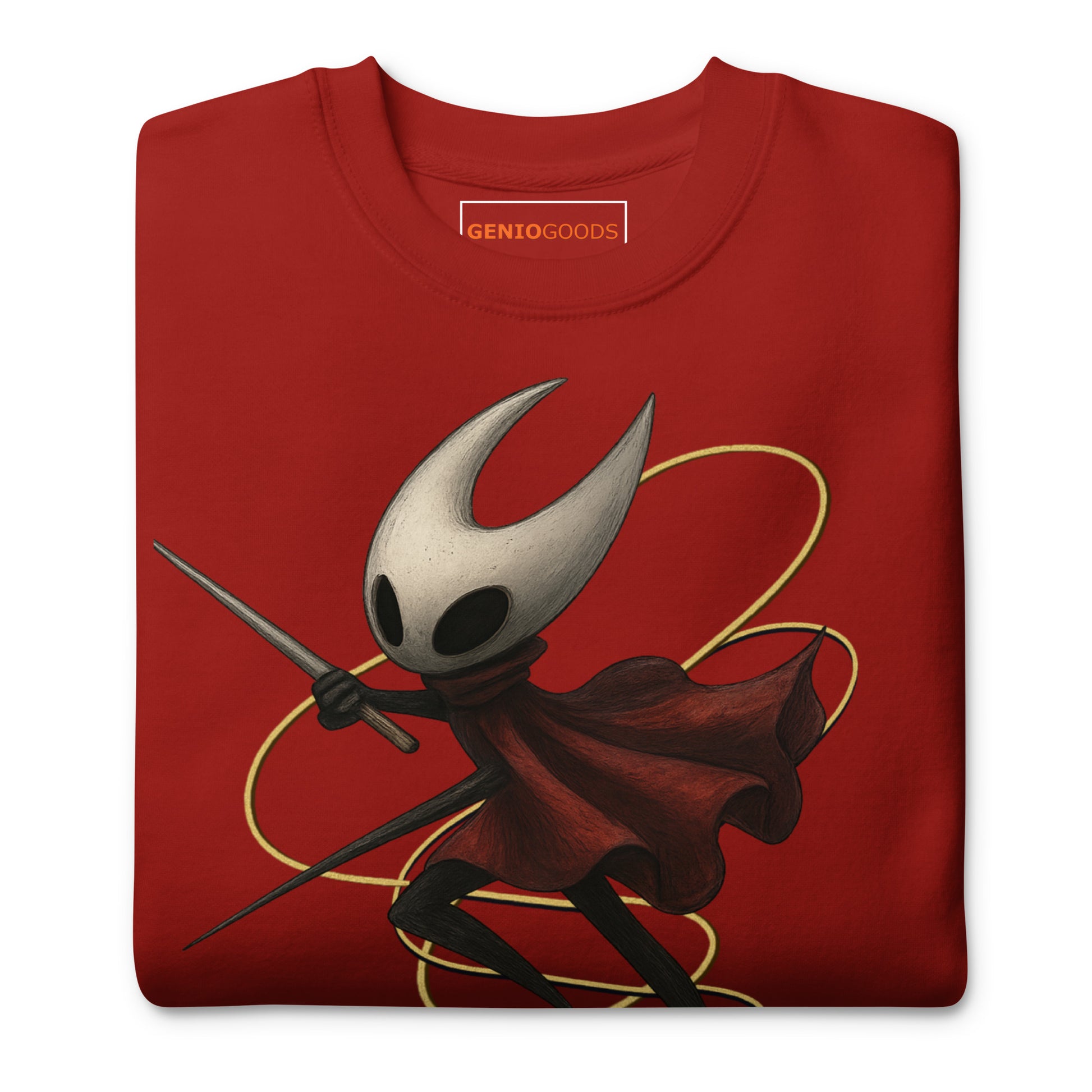 Hornet silksong sweatshirt needle quote fan art – fan-made gamer merch by GenioGoods