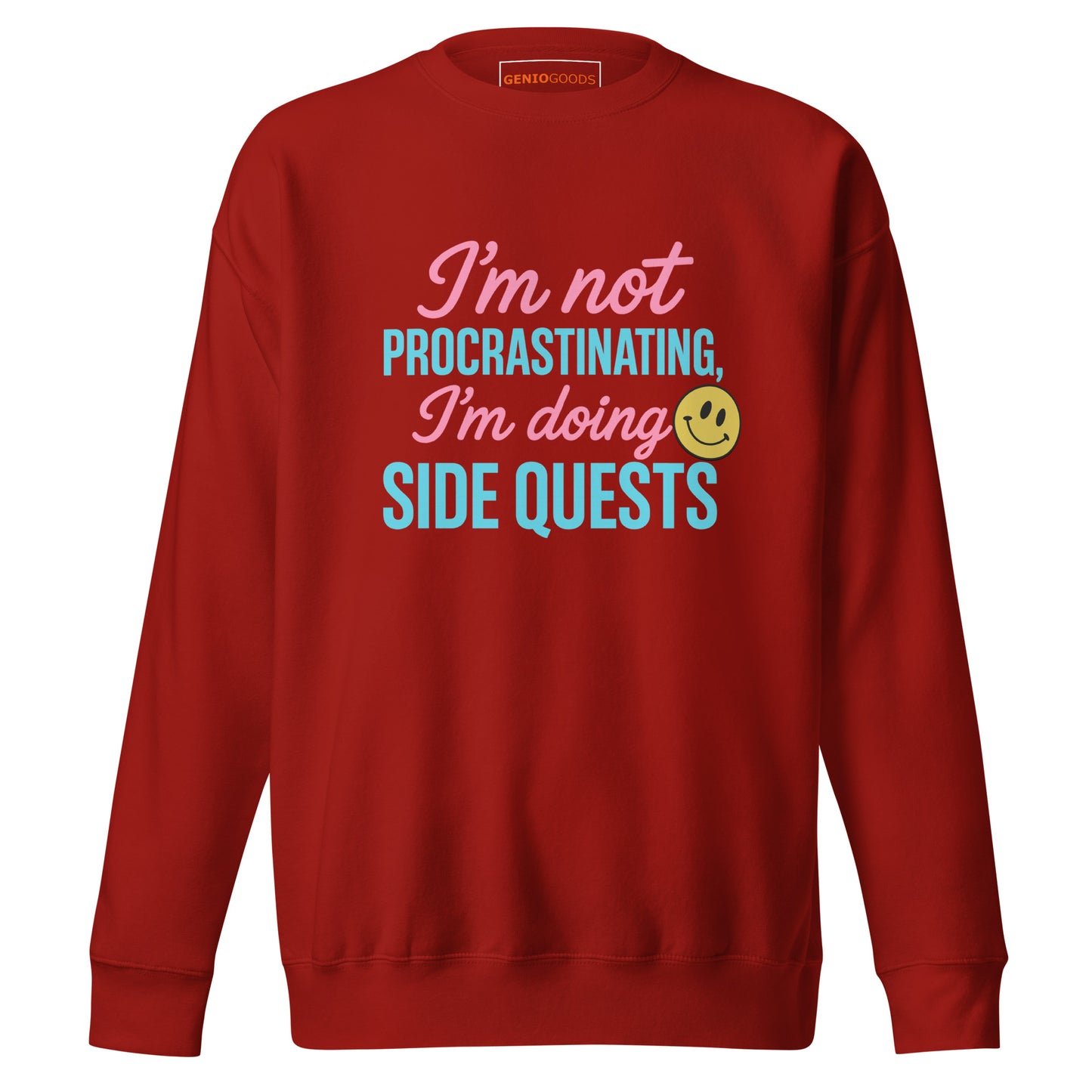 Side Quests Sweatshirt Funny Gamer Humor Cozy Fit – original gamer merch by GenioGoods