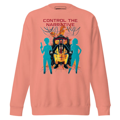 Split Fiction Fire Sweatshirt – Control the Narrative Edition – fan-made gamer merch by GenioGoods