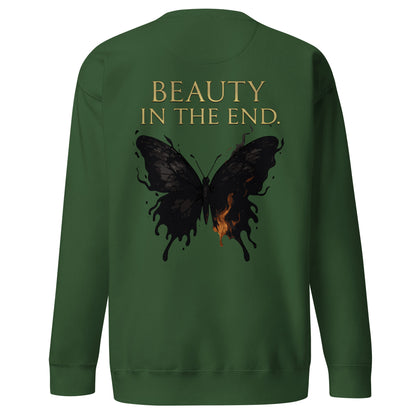 Dark Fantasy Sweatshirt – Beauty in the End - Clair Obscur 33 – fan-made gamer merch by GenioGoods