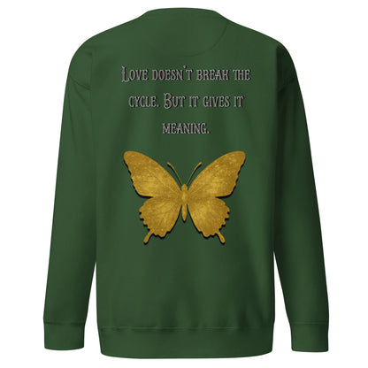 Clair Obscur Sweatshirt – Love Gives the Cycle Meaning – fan-made gamer merch by GenioGoods