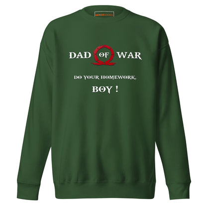 Dad of War Sweatshirt – Funny Gamer Father Tribute – fan-made gamer merch by GenioGoods