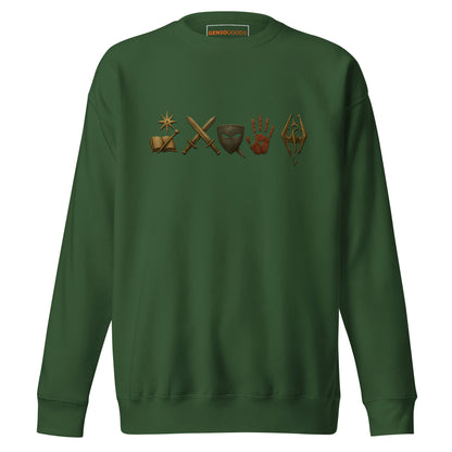 Elder Scrolls Guild Symbols Sweatshirt – Legacy Edition – fan-made gamer merch by GenioGoods