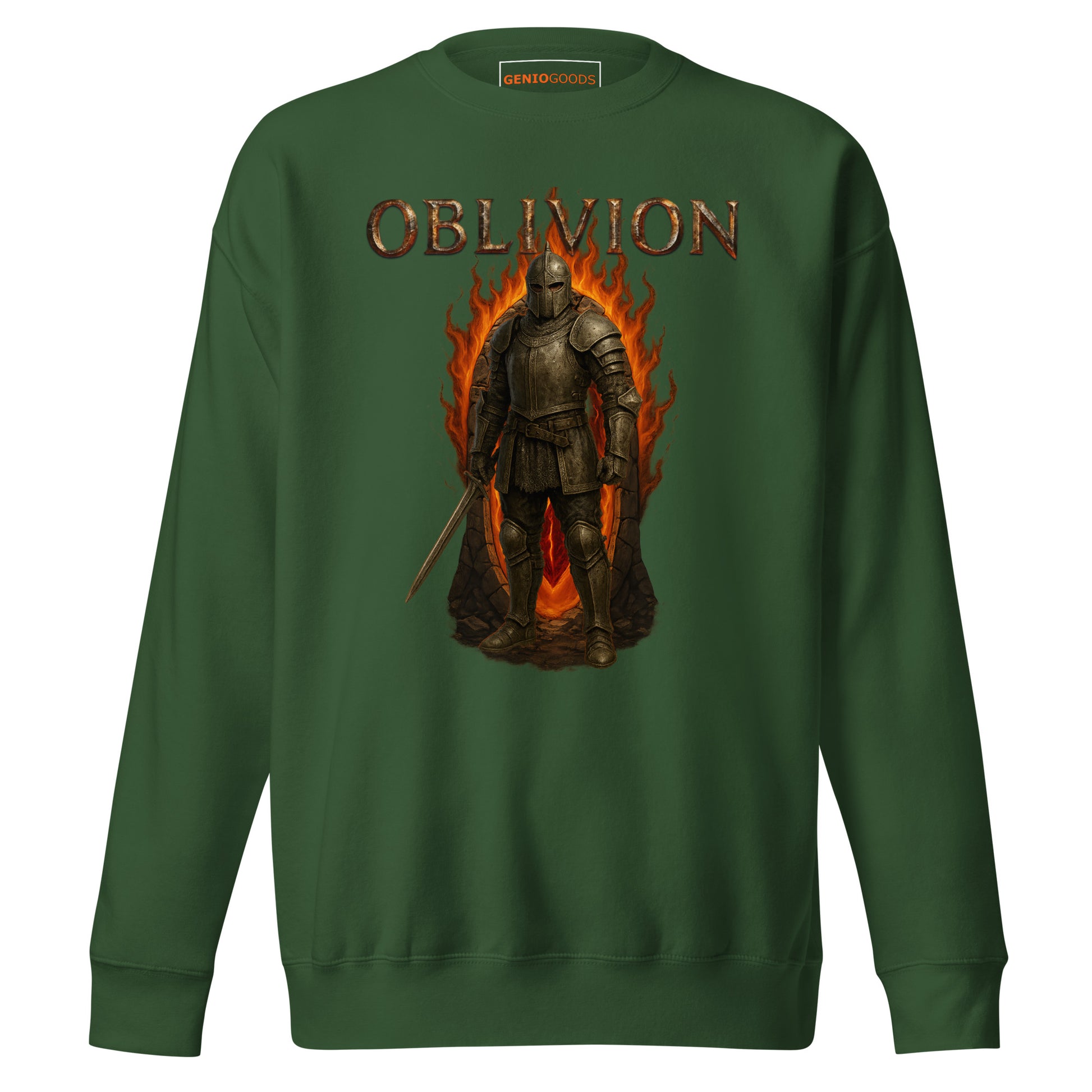 Oblivion Remastered Sweatshirt – Knight of the Gate Tribute – fan-made gamer merch by GenioGoods