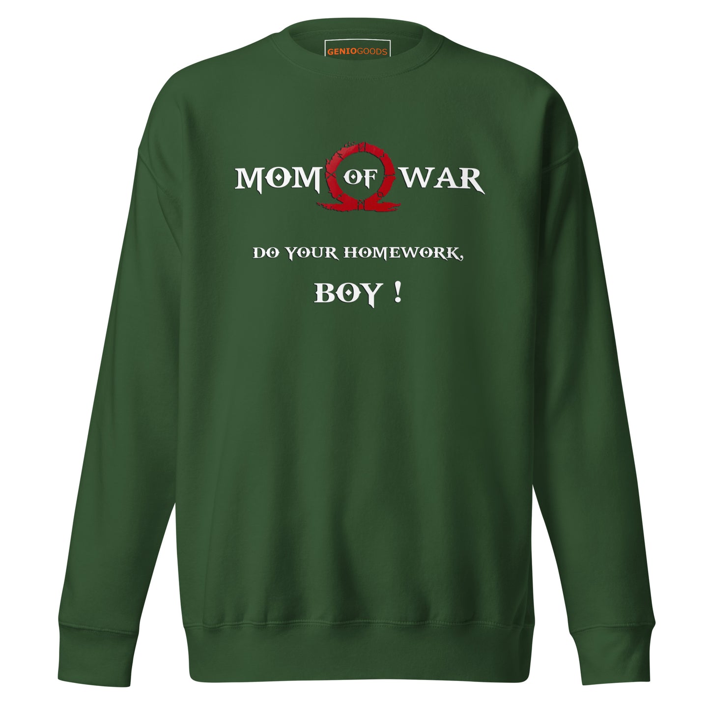 Mom of War Sweatshirt – Funny Gamer Gift for Moms – fan-made gamer merch by GenioGoods