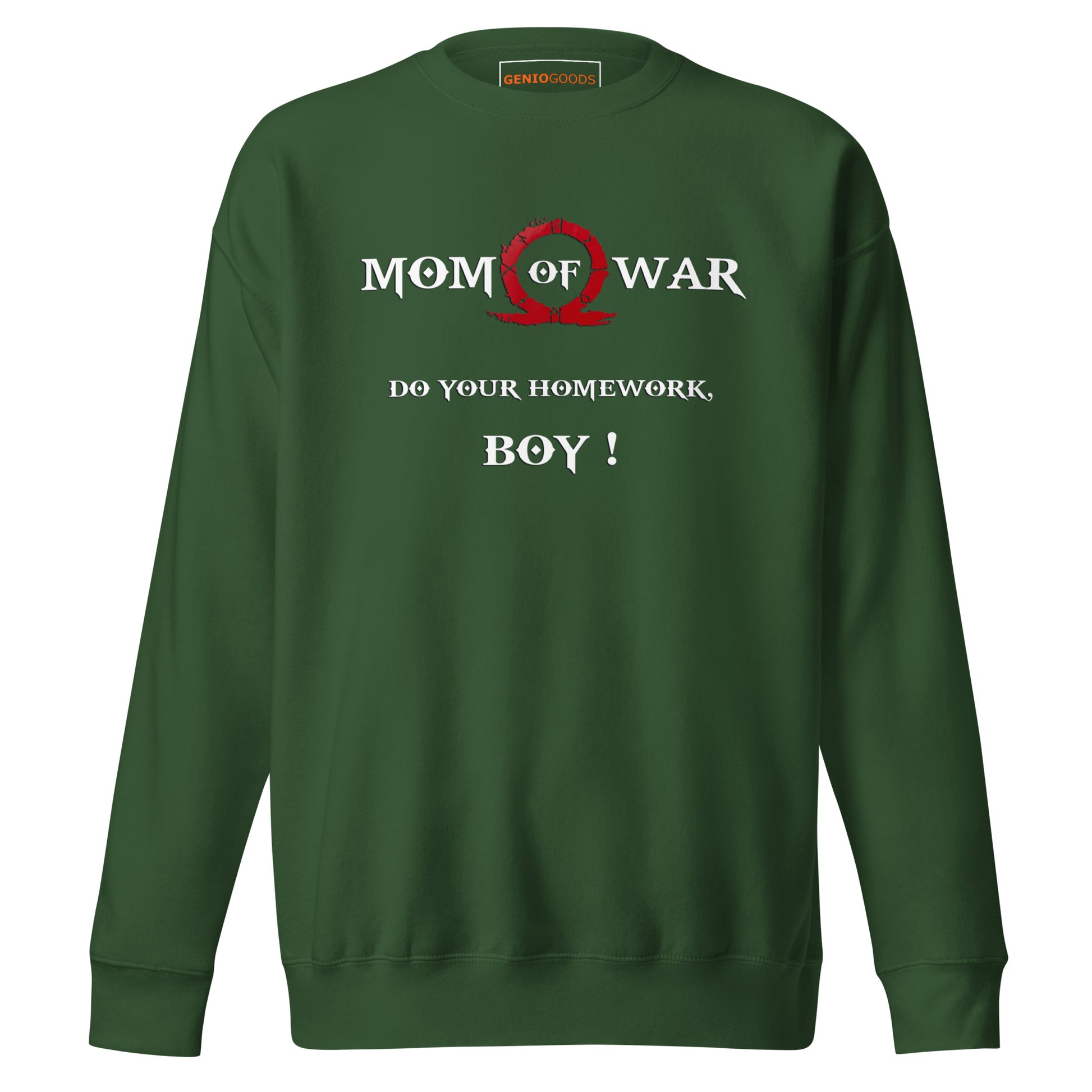 Mom of War Sweatshirt – Funny Gamer Gift for Moms – fan-made gamer merch by GenioGoods