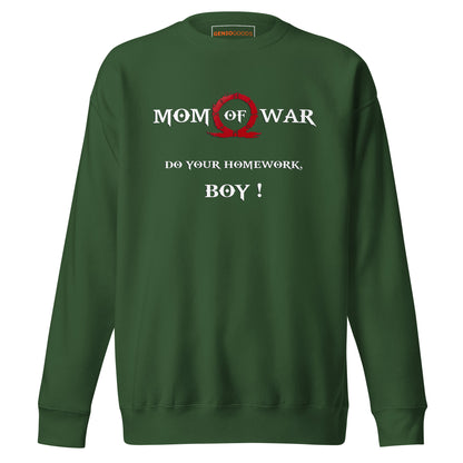Mom of War Sweatshirt – Funny Gamer Gift for Moms – fan-made gamer merch by GenioGoods
