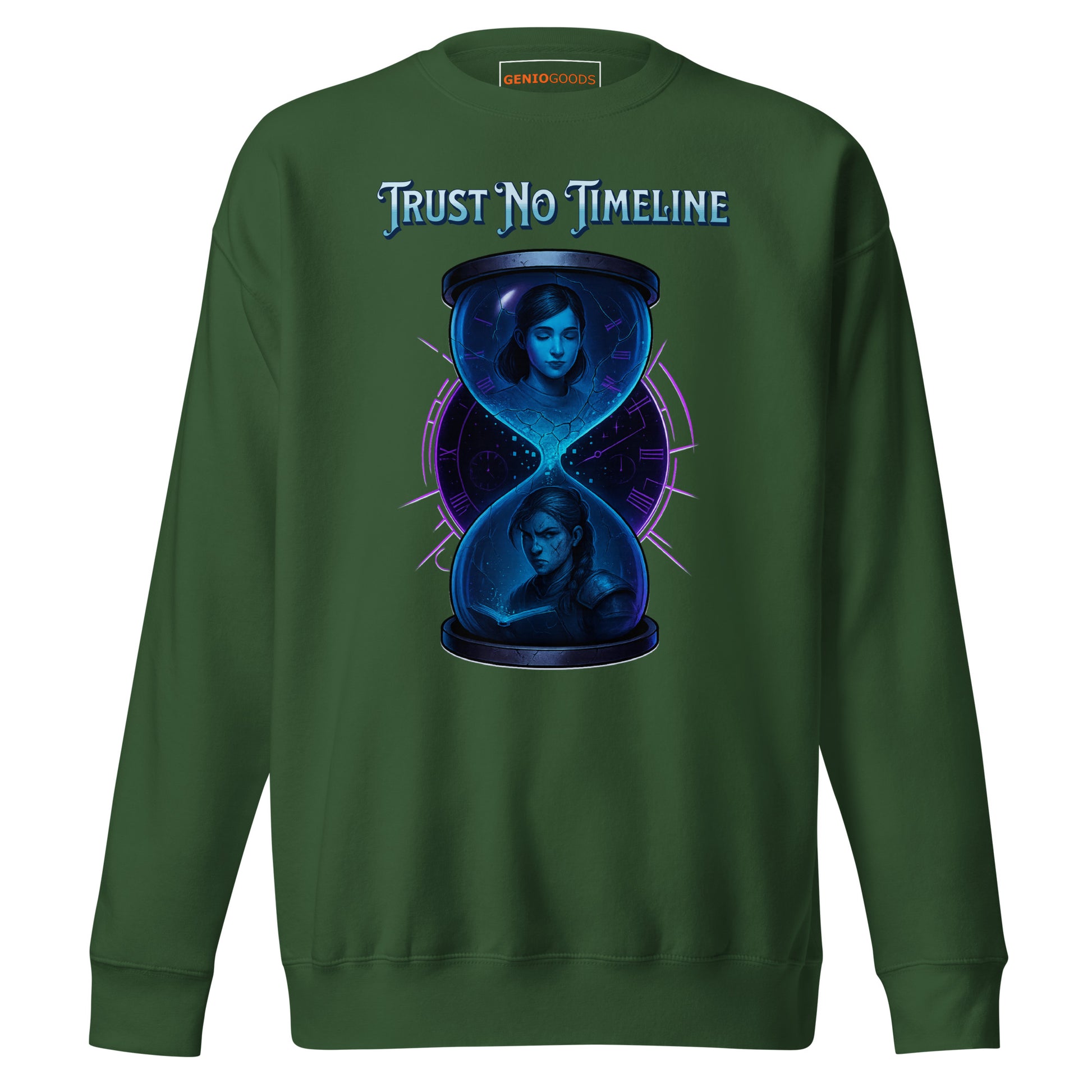 Black gamer sweatshirt inspired by Split Fiction – Dual Reality design | GenioGoods