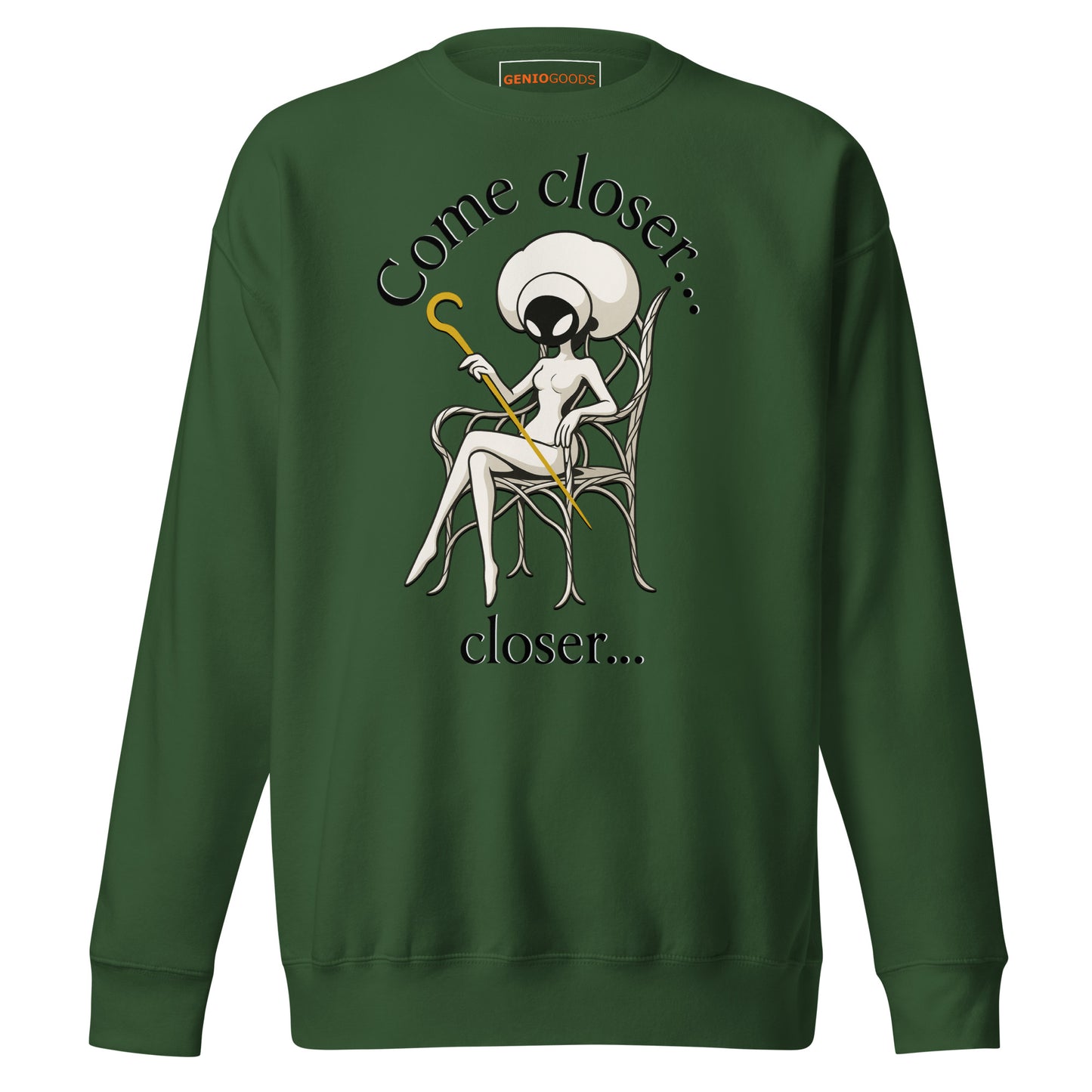 Hollow knight midwife sweatshirt dark lore fan art – fan-made gamer merch by GenioGoods