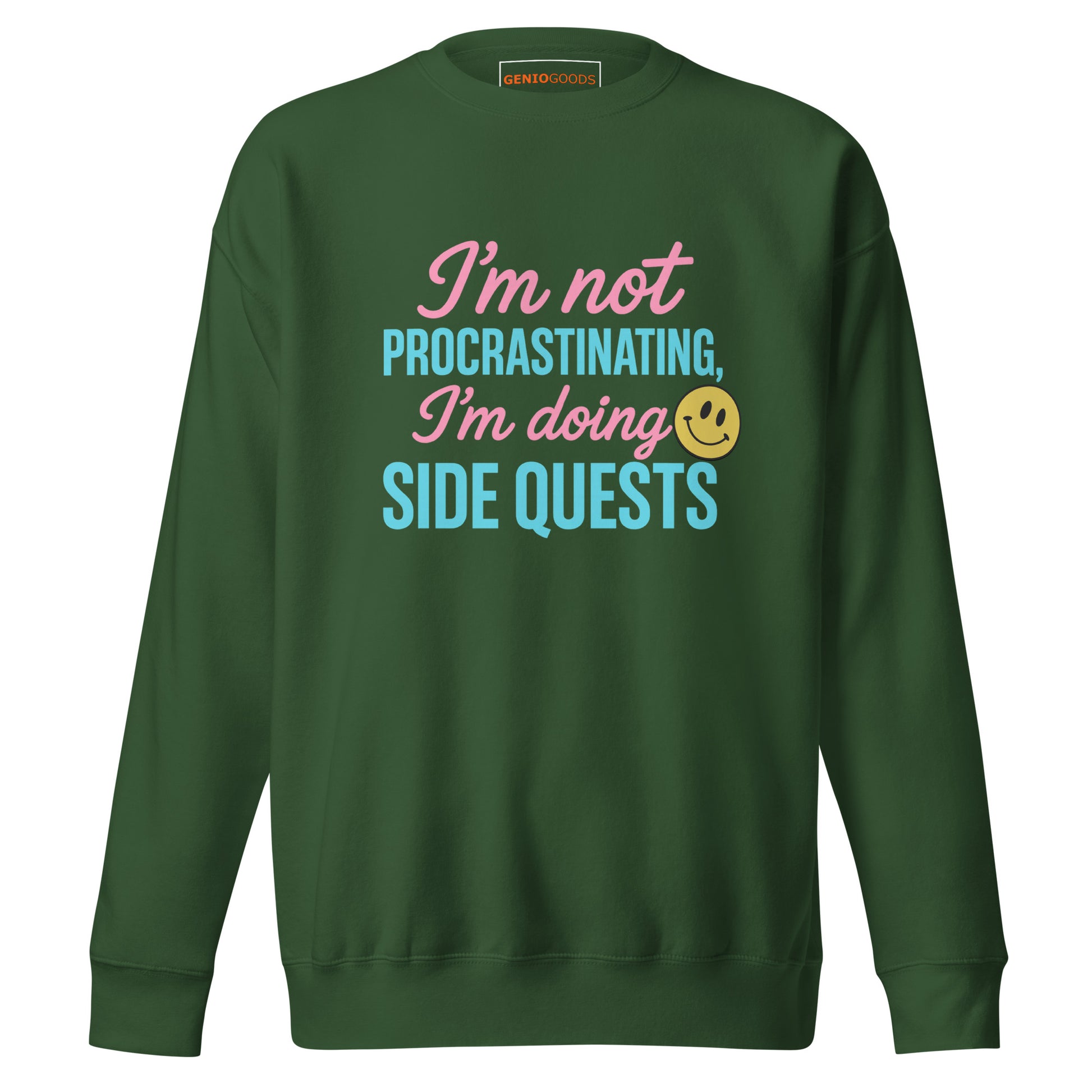 Side Quests Sweatshirt Funny Gamer Humor Cozy Fit – original gamer merch by GenioGoods
