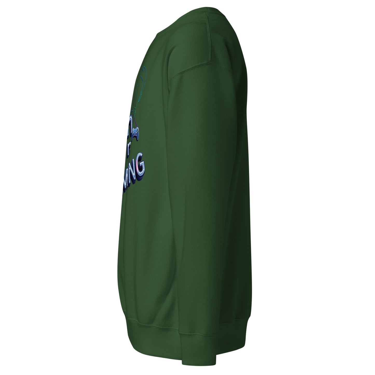 Shh I'm gaming sweatshirt neon humor for focused gamers – original gamer merch by GenioGoods