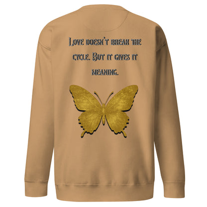 Clair Obscur Sweatshirt – Love Gives the Cycle Meaning – fan-made gamer merch by GenioGoods