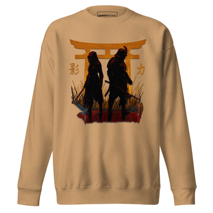 Shadow Balance Sweatshirt – Samurai x Assassin | AC Shadows – fan-made gamer merch by GenioGoods