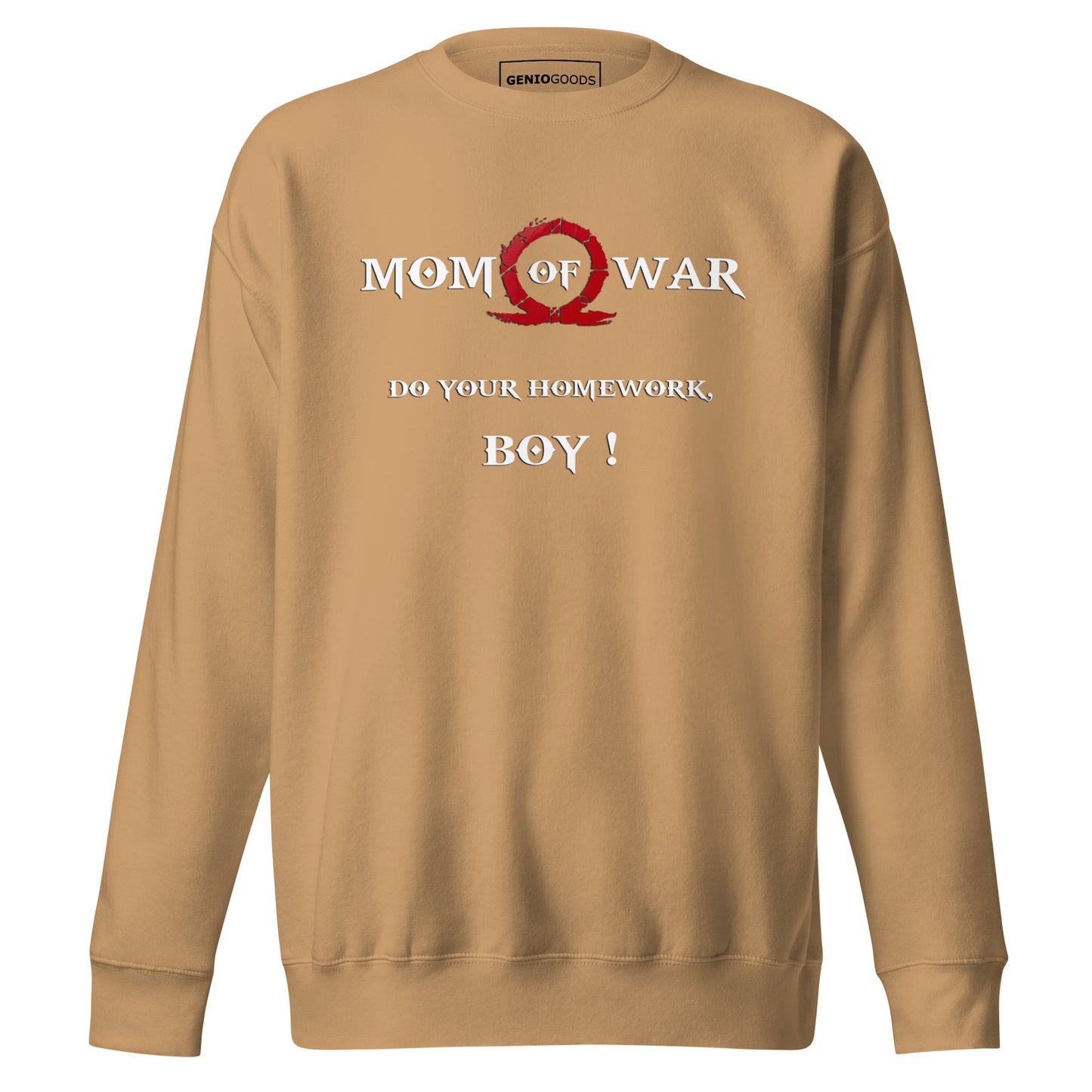 Mom of War Sweatshirt – Funny Gamer Gift for Moms – fan-made gamer merch by GenioGoods