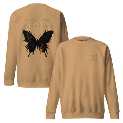 Dark Fantasy Sweatshirt – Beauty in the End - Clair Obscur 33 – fan-made gamer merch by GenioGoods
