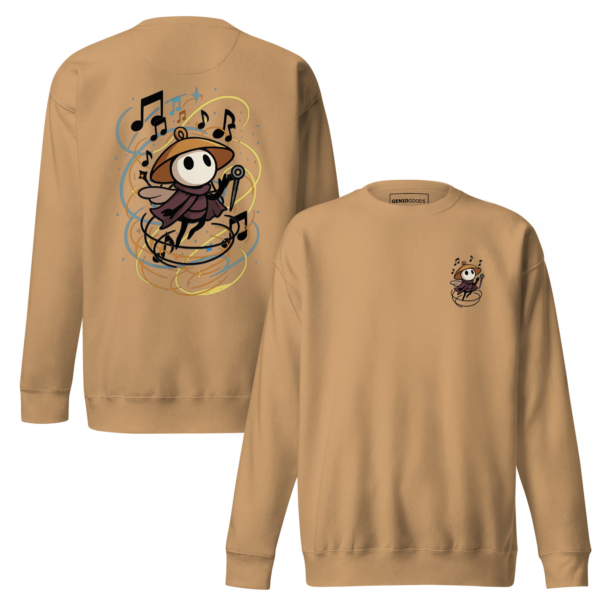 Silksong Bard Sweatshirt – Musical Tribute | Hollow Knight – fan-made gamer merch by GenioGoods