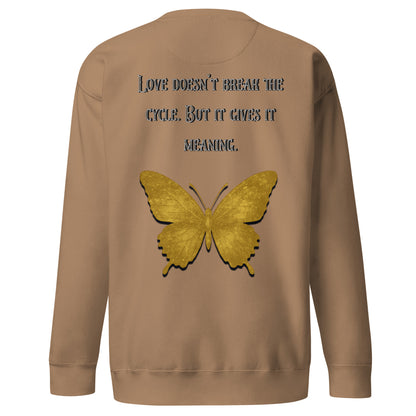 Clair Obscur Sweatshirt – Love Gives the Cycle Meaning – fan-made gamer merch by GenioGoods