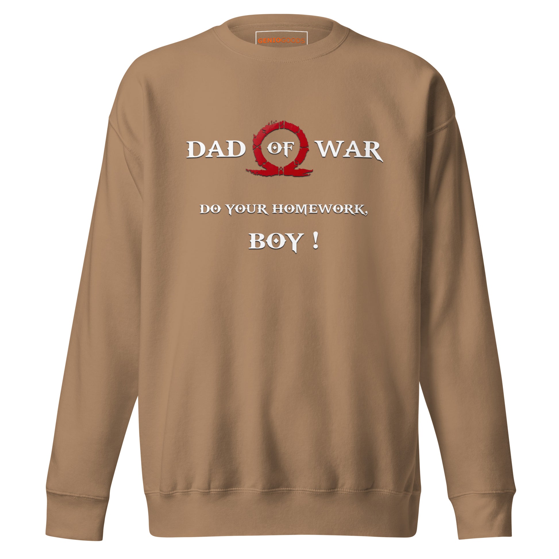 Dad of War Sweatshirt – Funny Gamer Father Tribute – fan-made gamer merch by GenioGoods