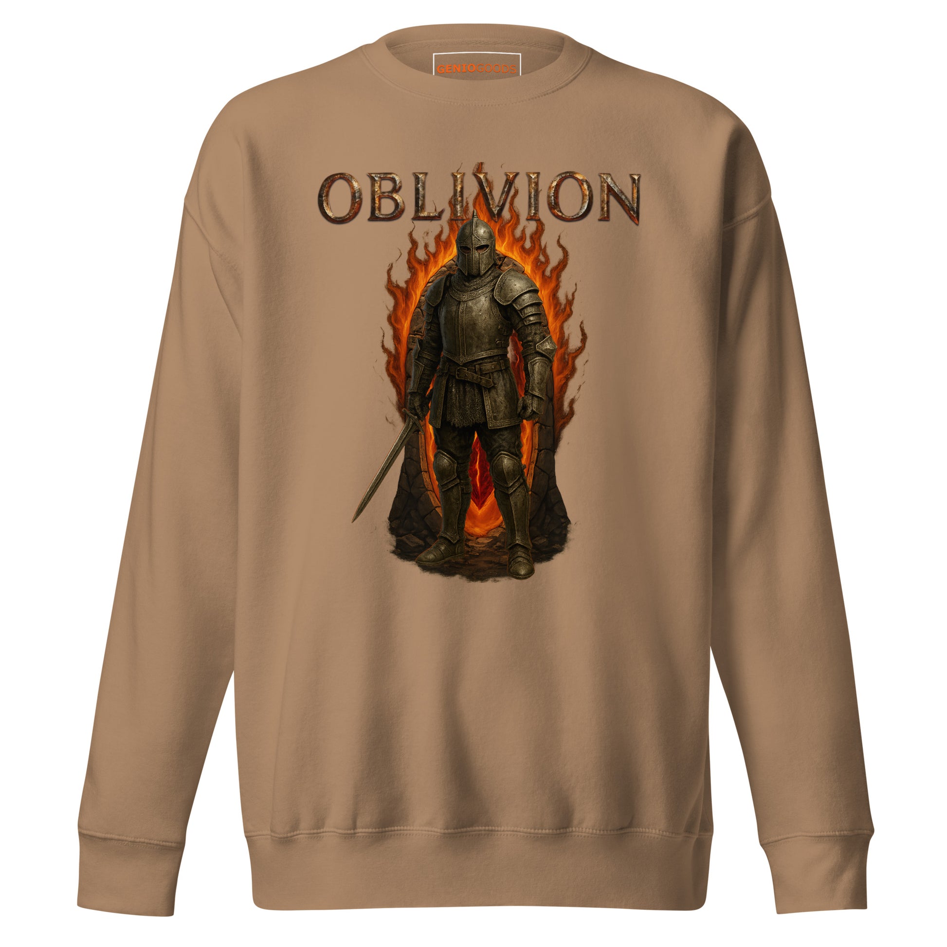 Oblivion Remastered Sweatshirt – Knight of the Gate Tribute – fan-made gamer merch by GenioGoods