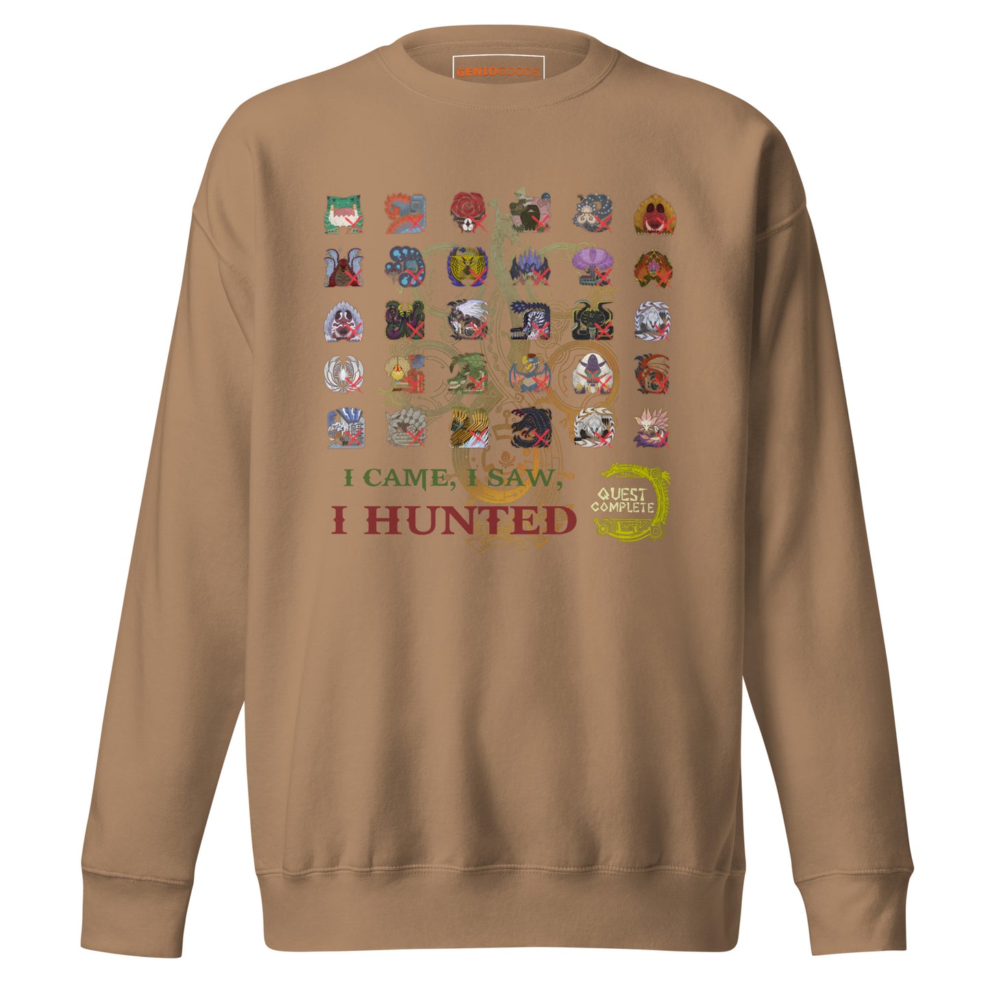 Monster Hunter Wilds Double Sided Hoodie – Legacy Print – fan-made gamer merch by GenioGoods