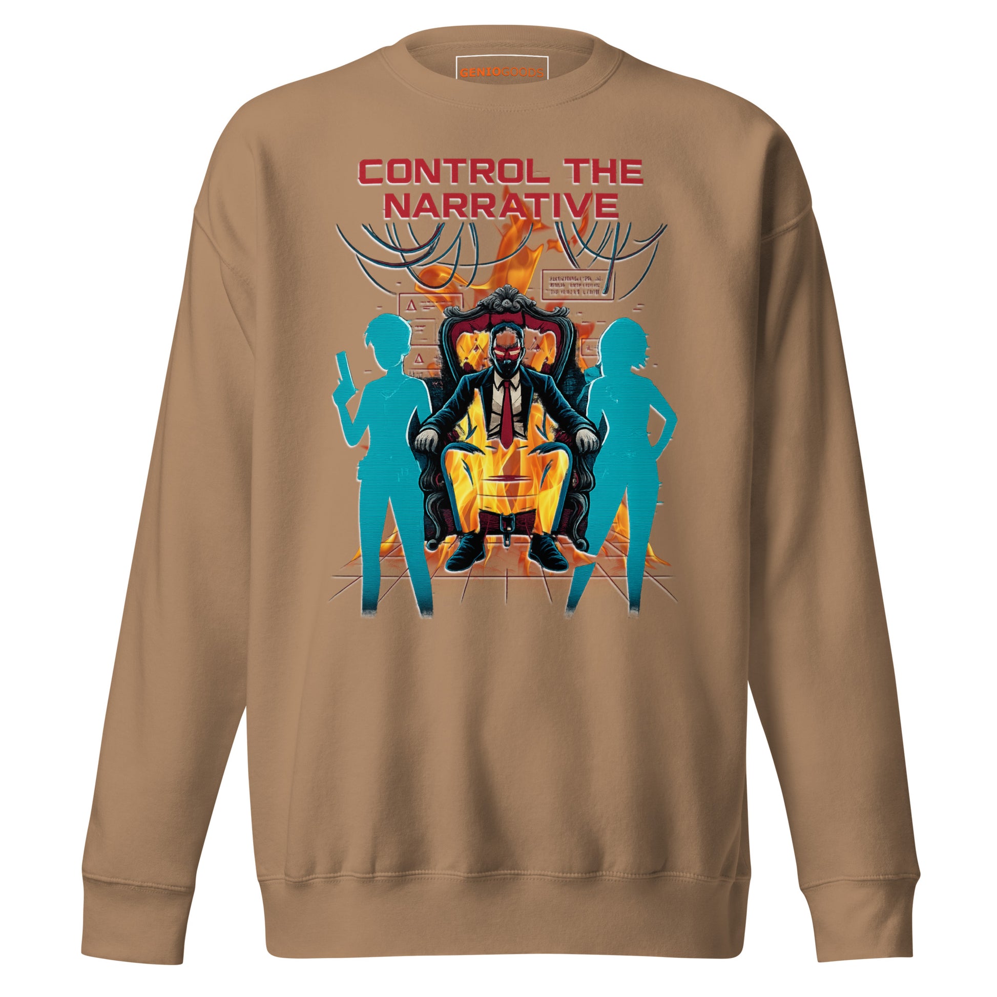 Split Fiction Fire Sweatshirt – Control the Narrative Edition – fan-made gamer merch by GenioGoods