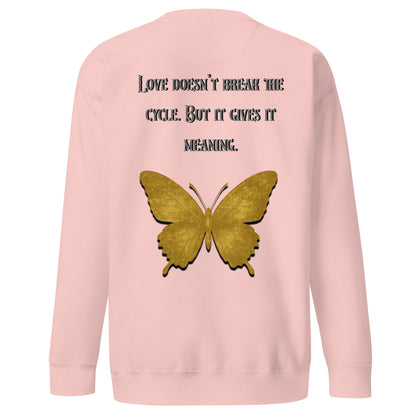 Clair Obscur Sweatshirt – Love Gives the Cycle Meaning – fan-made gamer merch by GenioGoods