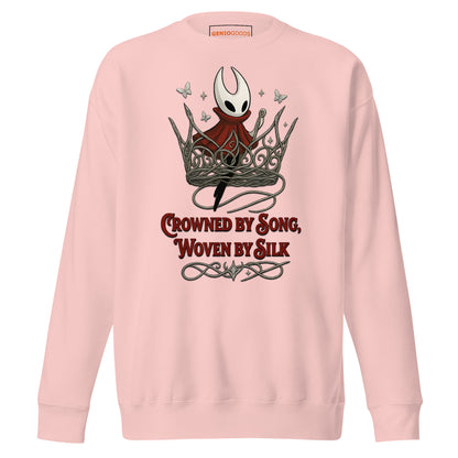 Crowned by Song Sweatshirt – Silksong Hornet Fan Tribute – fan-made gamer merch by GenioGoods